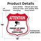 Signmission Video Surveillance Shield Sign Attention, 18 Inch X 18 Inch, Plastic Sign SHI-P-18-469 - alternate 4