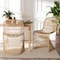 Bali & Pari Rosalba Bohemian Light Honey Rattan 2-Piece S-Curve Dining Chair Set 256-2PC-14168-ZORO - alternate 5