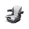 Uni Pro 138 Mechanical Suspension Seat | Black/Silver Vinyl with Orange Piping 8797 - alternate 1