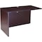 Boss 48" W Desk Return, Mahogany N145-M - alternate 1
