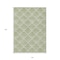 Homeroots 10' X 14' Green Beige And Ivory Geometric Washable Indoor Outdoor Area Rug 594706 - alternate 6