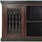 Homeroots 84in Brown Solid Wood Cabinet Enclosed Storage Distressed TV Stand 489546 - alternate 2