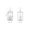 Z-Lite Hartwell 5-Light Outdoor Chain Mount Ceiling Fixture, 12 in W, Sand Black 5019CHXL-BK - alternate 7