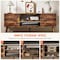 Simple Deluxe InfiniPower TV Stand for 55 60 inch TV Entertainment Center with Storage Mid Century Modern Televis 3A88TVS001BRN01 - alternate 3