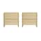Manhattan Comfort Linda 24in Nightstand in Natural Oak (2-Drawer) - Set of 2 2-NS015-NA - alternate 6