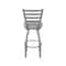 Holland Bar Stool Co 410 Jackie Stainless Steel 36in Swivel Bar Stool with Canter Folkstone Grey Seat 41036SS007 - alternate 4