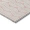 Homeroots 3' X 5' Pink And Gray Ogee Washable Indoor Outdoor Area Rug 601638 - alternate 4