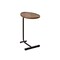Homeroots Set of Two Brown and Black Wood and Metal Oval End Tables, 2PK 635693 - alternate 2
