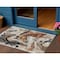 Homeroots 3' X 5' Beige Charcoal And Brown Horse Washable Indoor Outdoor Area Rug 618691 - alternate 1
