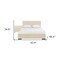 Homeroots Two Piece Beige Upholstered Solid and Manufactured Wood Bedroom Set 569362 - alternate 7