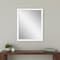 Homeroots 33" White Framed Accent Mirror 632858 - alternate 4