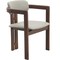 Leisuremod Velo Series Modern Dining Chair in Walnut Color Wood with Taupe Seat VCWN-51TP - alternate 1