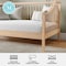 Martha Stewart Neely Twin Size Solid Wood Platform Daybed with Wooden Spindles and Slatted Foundation MG-090021-DBT-LTB-MS - alternate 4