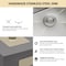 Wrightmaster 23 in. Undermount 16-Gauge Single Bowl Stainless Steel Kitchen Sink w/Rolling-Up Rack and Strainer ZOR-U231812A1 - alternate 4