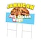 Signmission Jamaican Jerk Chicken Wings Die Cut Yard & Stake plastic, 2436-Jamaican Jerk Chicken Wings C-DC-2436-DS-Jamaican Jerk Chicken Wings19 - alternate 1