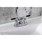 Kingston Brass Double-Handle 4" Centerset Bathroom Faucet with Pop-Up Drain, Polished Chrome KB8611CKL - alternate 4