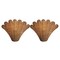 Jonathan Y Elodie 11.5" Vintage Coastal 1-Light Rattan Scallop Shell LED Wall Sconce, Brown/Gold Painting, 2PK JYL5709A-SET2 - alternate 9