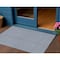 Homeroots 3' X 5' Blue And Ivory Chevron Washable Indoor Outdoor Area Rug 596255 - alternate 1