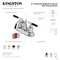 Kingston Brass Double-Handle 4" Centerset Bathroom Faucet with Pop-Up Drain, Polished Chrome KB8611CKL - alternate 5
