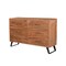Homeroots 60" Natural Live Edge Solid Wood Six Drawer Double Dresser 571535 - alternate 7