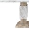 Homeroots 82" White and Natural Wood Pedestal Base Dining Table 642278 - alternate 7