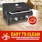 Lifemaster Black Portable Gas Grill, Dual 10,000 BTU Burners, 275 Sq.In, Push Start, Thermometer, BBQ/Camping LMGRBLACK - alternate 3