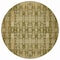 Homeroots 8' Olive Green Taupe And Beige Round Moroccan Washable Indoor Outdoor Area Rug 577207 - alternate 5