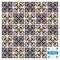 Homeroots 6" X 6" Light Grey And Cream Orchid Peel And Stick Removable Tiles 390745 - alternate 1