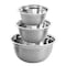 Oster Rosamond 3 Piece Stainless Steel Mixing Bowl Set in Silver 82954.03 - alternate 1