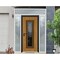 Vdomdoors Steel Door Ballucio 6644 Natural Oak 2 Side and Top Exterior Window Sidelite Entry Door Painted W12 BALLUCIO6644EXD-OAKW-W12+36+12xH80+16-RH-I - alternate 3
