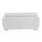 Homeroots 69in White And Silver Faux Leather Loveseat 329524 - alternate 3