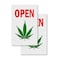 Signmission Cannabis Dispensary Open, 24 Inch x 36 Inch Vinyl Decals, Vinyl Decal, 2PK DSB-2436-2PACK-Cannabis Dispensary Open - alternate 1