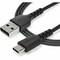 Startech.Com USB A TO USB C CHARGING CABLE W/ ARAMID FIBER SHELTERING THE HEAVY DUTY CORD FRO RUSB2AC1MB - alternate 4