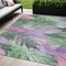 Homeroots 5' X 8' Sage And Mint Green Floral Washable Indoor Outdoor Area Rug 611121 - alternate 1