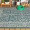 Jonathan Y Palazzo Vine and Border Textured Weave Teal/Gray 3 ft. x 5 ft. Indoor/Outdoor Area Rug SMB103B-3 - alternate 6