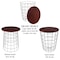 Lavish Home Set of 2 End Tables Nesting Tables with Removable Wood Tops, Metal Basket Bases 80-ENDTBL-23 - alternate 4