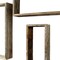 Homeroots Set of Three Gray Wood Hanging Dimensional Sculpture, 3PK 380355 - alternate 2
