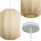 Jonathan Y Sia 16" 1-Light Scandinavian Japandi Adjustable Lantern Metal w/Ribbed Cocoon Globe Shade LED Pendan JYL4206A - alternate 6