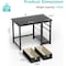 Simple Deluxe 40 inch Office Desk with Drawers - Small Computer Desk for Study, Bedroom - Black Table with Storag 3A88DESKBCV340BLK01 - alternate 4