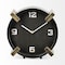 Homeroots 10" Black Stainless Steel Table Clock 376242 - alternate 1
