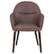Leisuremod Elias Collection Modern Dining Chair in Brown, 4PK EDC21BR-4 - alternate 3