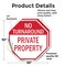Signmission No Turnaround Private Property, 10 inch X 10 inch, Vinyl Decal, 2PK OC-D-2PACK-10-132 - alternate 3