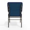 Flash Furniture Fabric Church Chair, Blue XU-CH-60096-NVY-DOT-BAS-GG - alternate 4
