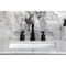 Kingston Brass Widespread Bathroom Faucet with Brass Pop-Up, Matte Black FSC8950KPS - alternate 3