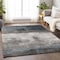 Homeroots 5' X 8' Gray Black And Brown Abstract Washable Indoor Outdoor Area Rug 603024 - alternate 5