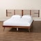 Baxton Studio Elvina Mid-Century Transitional Ash Walnut Wood Queen Size Platform Bed with Built-In Shelves 253-13903-9803-ZORO - alternate 5