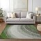 Homeroots 3' X 5' Green And Artichoke Green Abstract Washable Indoor Outdoor Area Rug 577301 - alternate 6