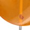 Leisuremod Modern Oyster Transparent Side Dining Side Chair with White Base in Transparent Orange OCW-17TOR - alternate 7