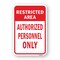 Signmission Restricted Area No Admittance, Heavy-Gauge Aluminum, 18" H, A-1824-24755 A-1824-24755 - alternate 1