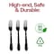 Smarty Had A Party Black Baroque Disposable Plastic Dinner Forks, 480PK 8310-B-CASE - alternate 4